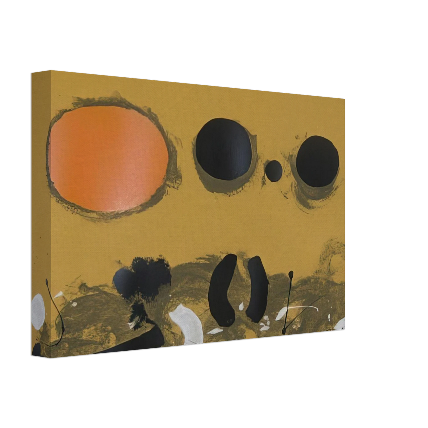 Adolph Gottlieb - Orange Oval - 1972 Canvas - 70x100 cm / 28x40 inches-canvas