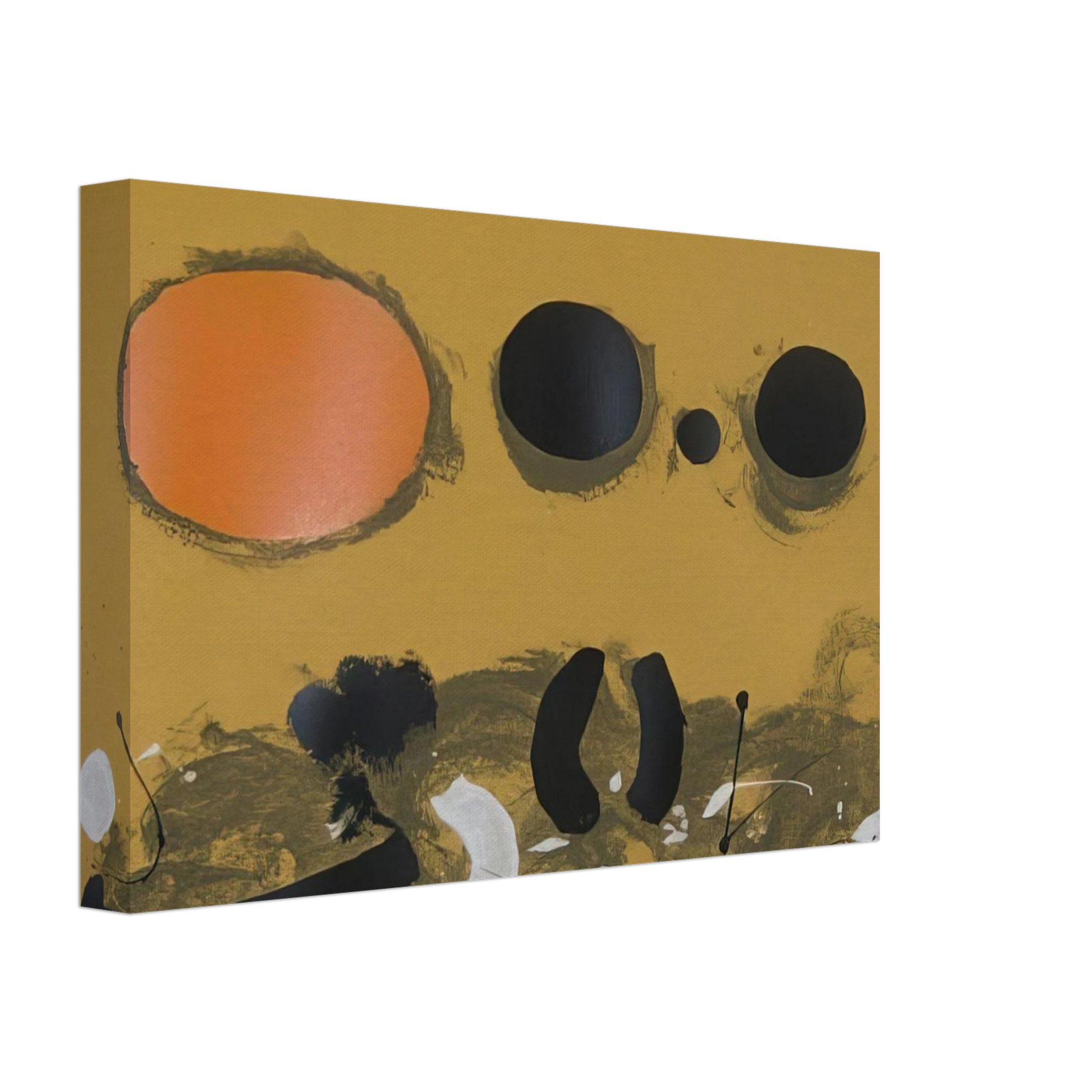 Adolph Gottlieb - Orange Oval - 1972 Canvas - 70x100 cm / 28x40 inches-canvas