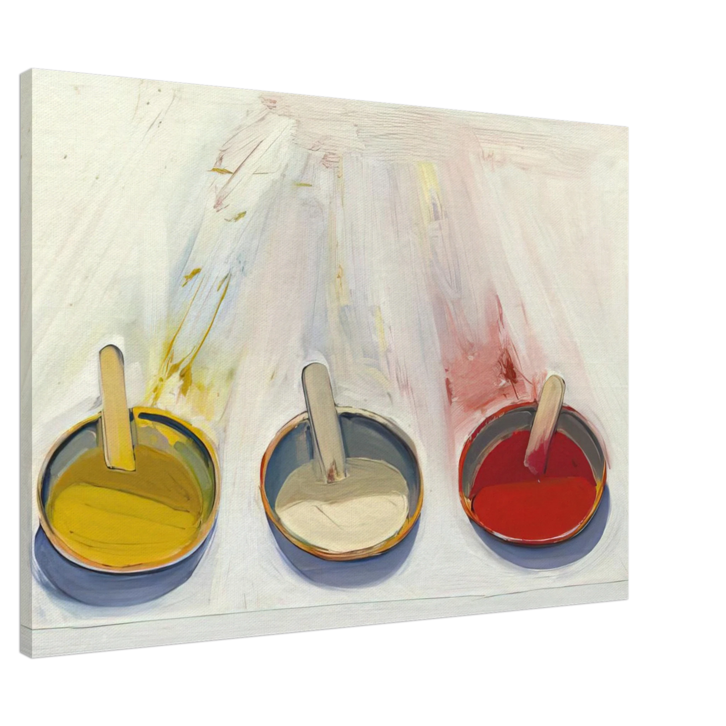 Wayne Thiebaud - Dressing Wells - 1961 Canvas - 20x30 cm / 8x12 inches-canvas