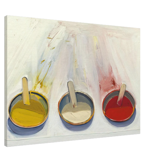 Wayne Thiebaud - Dressing Wells - 1961 Canvas - 20x30 cm / 8x12 inches-canvas