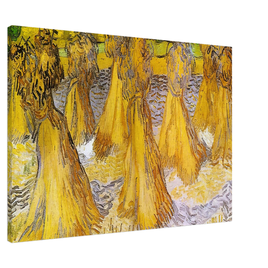 Vincent van Gogh - Sheaves of Wheat Canvas - 20x30 cm / 8x12 inches-canvas