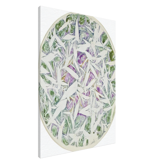 Simon Hantai - Untitled - Tachisme Canvas - 20x30 cm / 8x12 inches-canvas