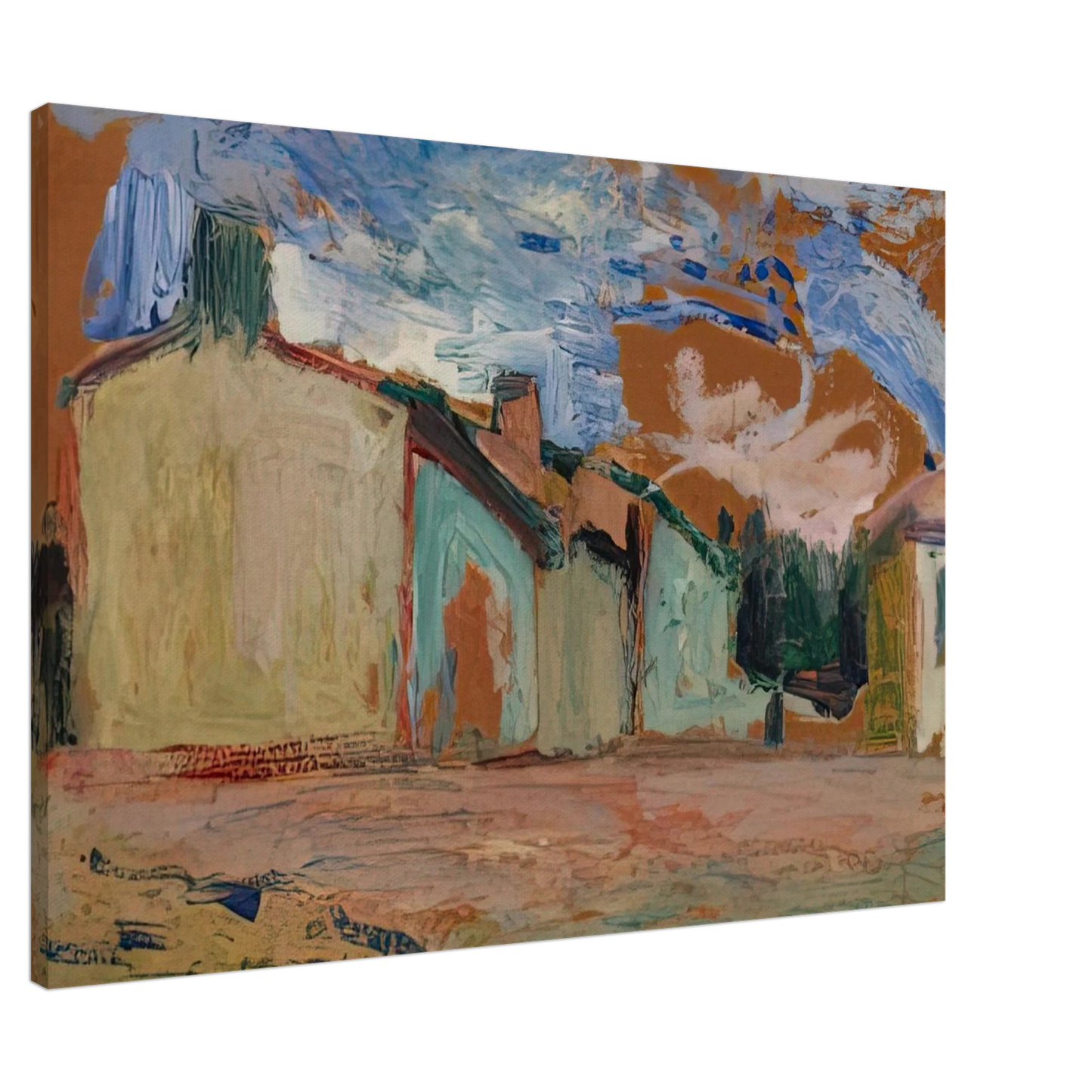 Henri Matisse - HOUSES FENOUILLET 1898 Canvas - 20x30 cm / 8x12 inches-canvas