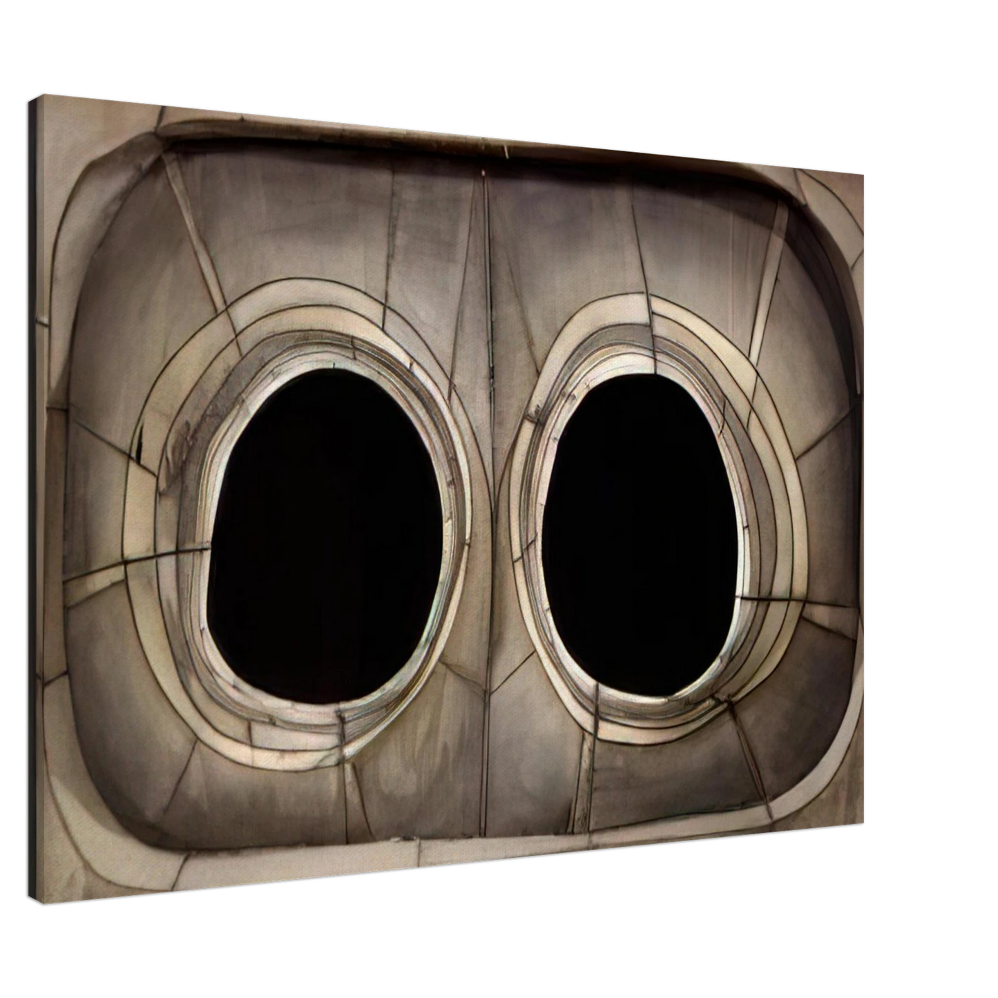 Lee Bontecou - UNTITLED 1960 Canvas - 20x30 cm / 8x12 inches-canvas