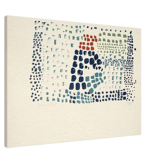 Nicolas de Stael - Study in Colour No. 1 Woimant Stael 93 - Art Informel Canvas - 20x30 cm / 8x12 inches-canvas