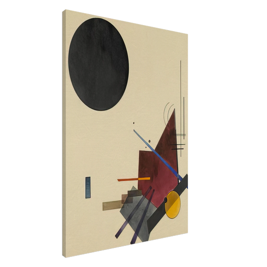 Wassily Kandinsky - BLACK RELATIONSHIP 1924 Canvas - 20x30 cm / 8x12 inches-canvas