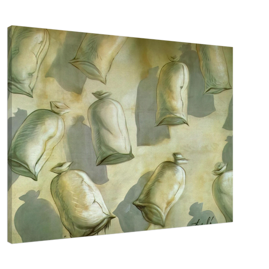 Salvador Dali - SET DESIGN FOR THE BALLET LOS SACOS DEL MOLINERO 2 Canvas - 20x30 cm / 8x12 inches-canvas