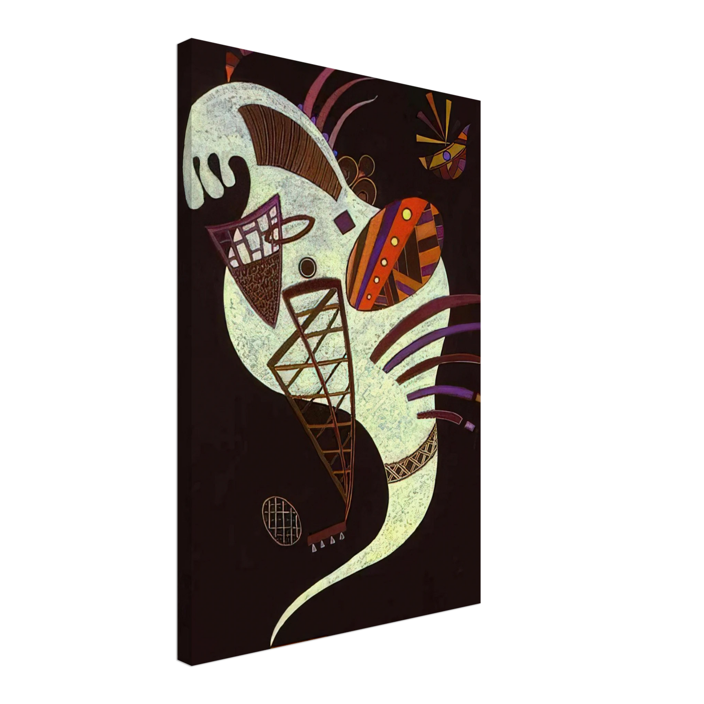 Wassily Kandinsky - WHITE FIGURE 1943 Canvas - 70x100 cm / 28x40 inches-canvas