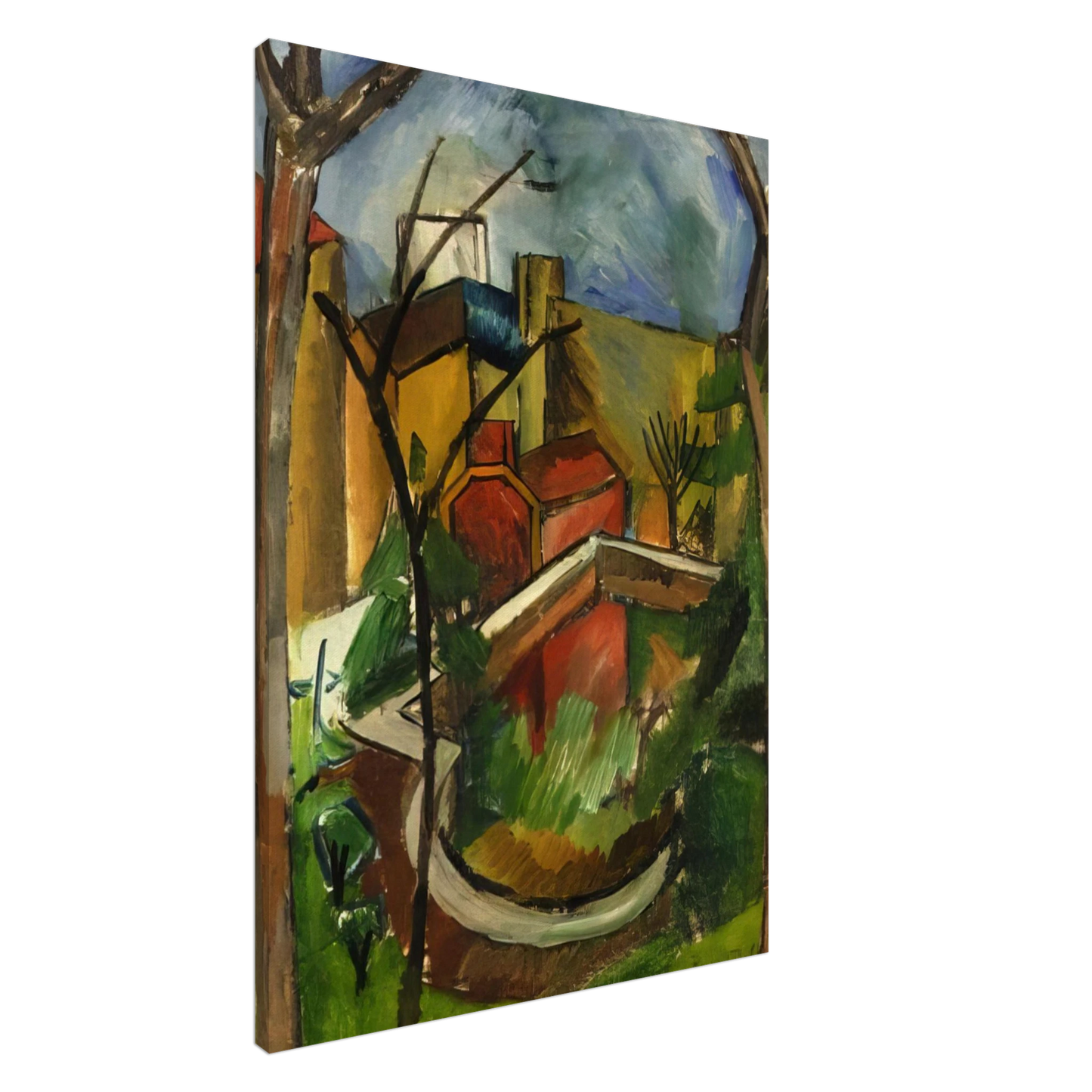 Raoul Dufy - LANDSCAPE OF FALAISE 1910 Canvas - 20x30 cm / 8x12 inches-canvas