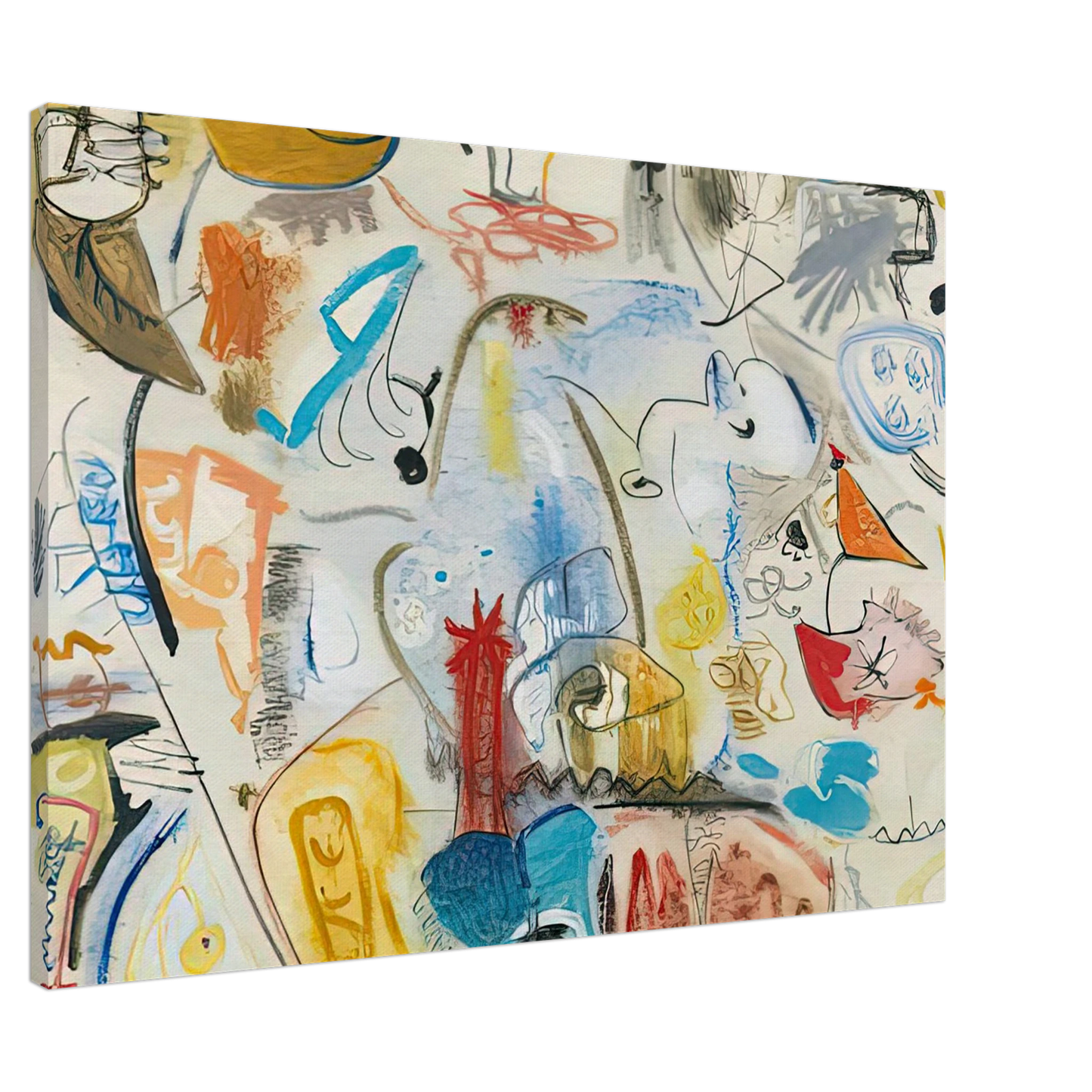 Helen Frankenthaler - Circus Landscape, 1951- Canvas - 20x30 cm / 8x12 inches-canvas