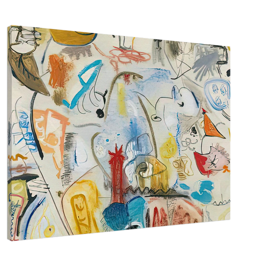 Helen Frankenthaler - Circus Landscape, 1951- Canvas - 20x30 cm / 8x12 inches-canvas