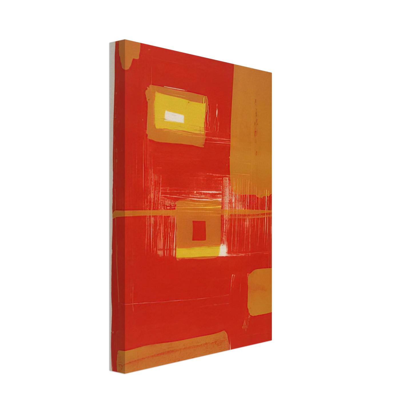 Patrick Heron - Red and Yellow Image - 1958 Canvas - 40x60 cm / 16x24 inches-canvas