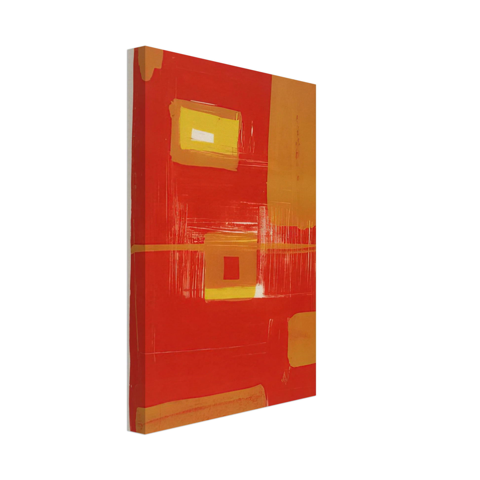 Patrick Heron - Red and Yellow Image - 1958 Canvas - 40x60 cm / 16x24 inches-canvas