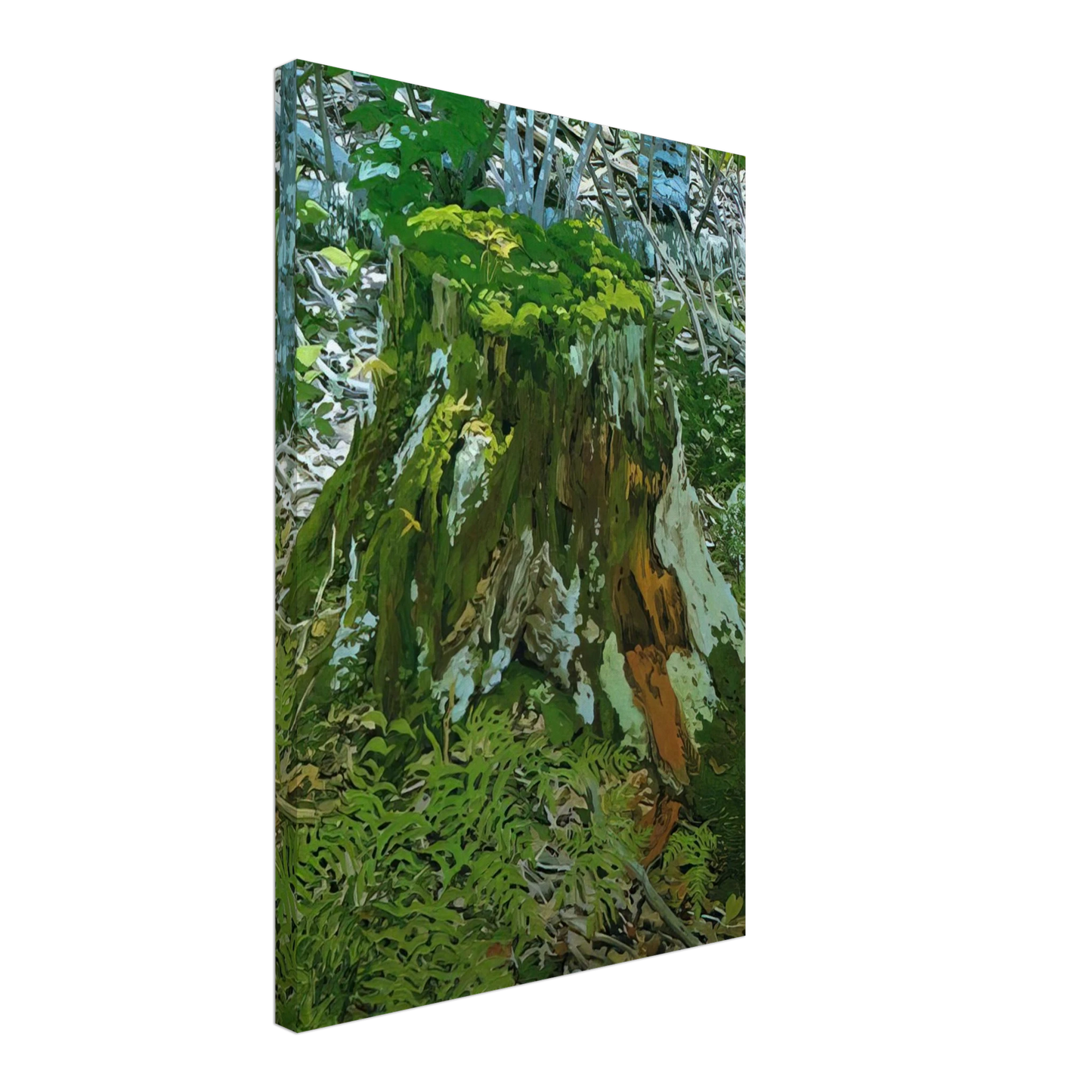 Neil Welliver - Stump - 2000 Canvas - 70x100 cm / 28x40 inches-canvas