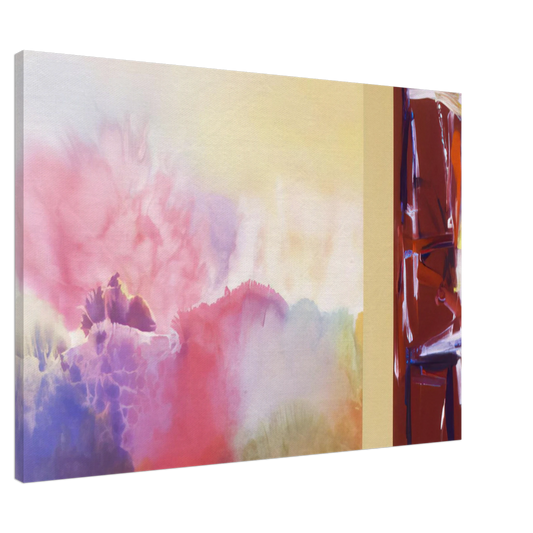 Ronnie Landfield - For Sara Teasdale - 1992 Canvas - 20x30 cm / 8x12 inches-canvas