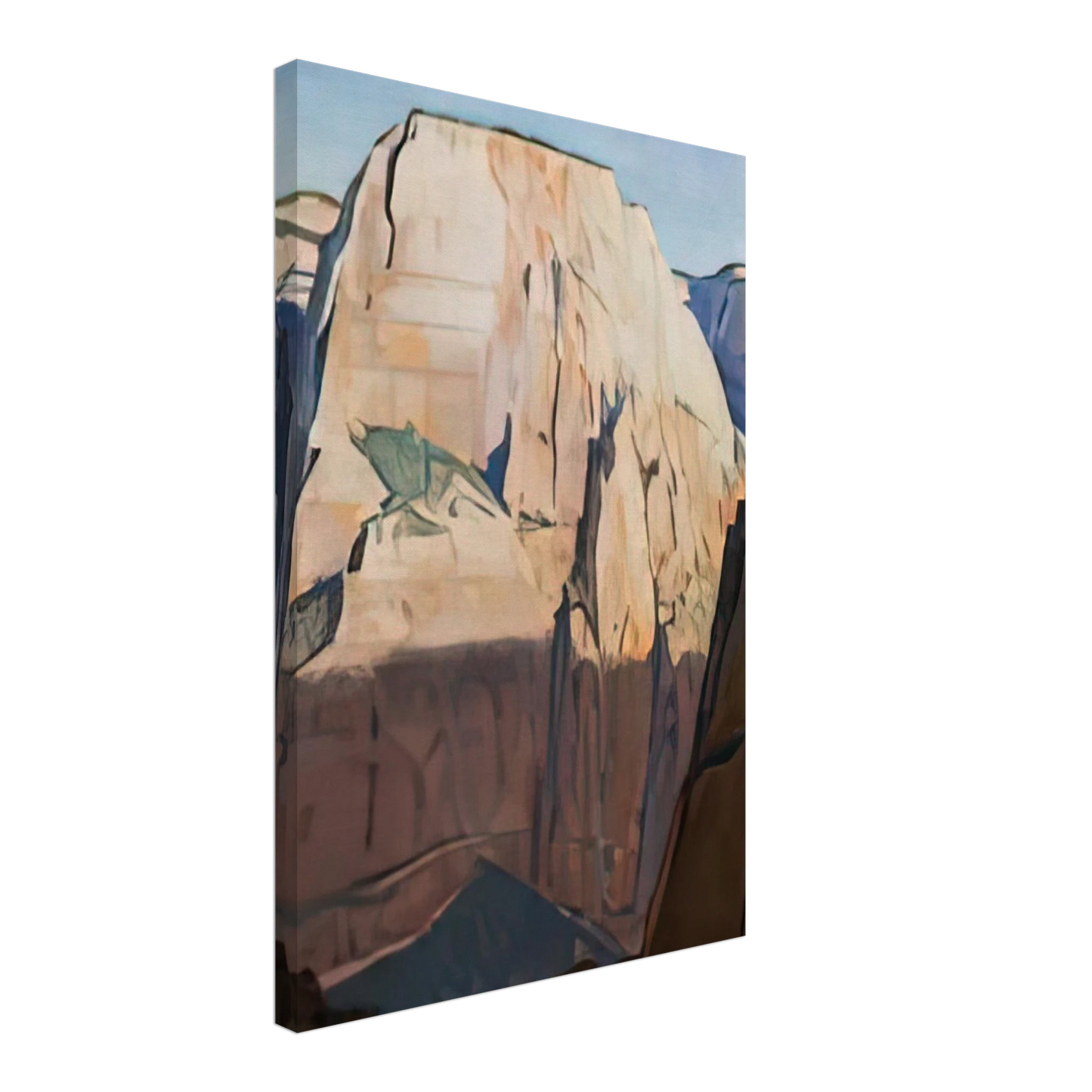 Maynard Dixon - GREAT WHITE THRONE ZION CANYON UTAH 1933 Canvas - 70x100 cm / 28x40 inches-canvas