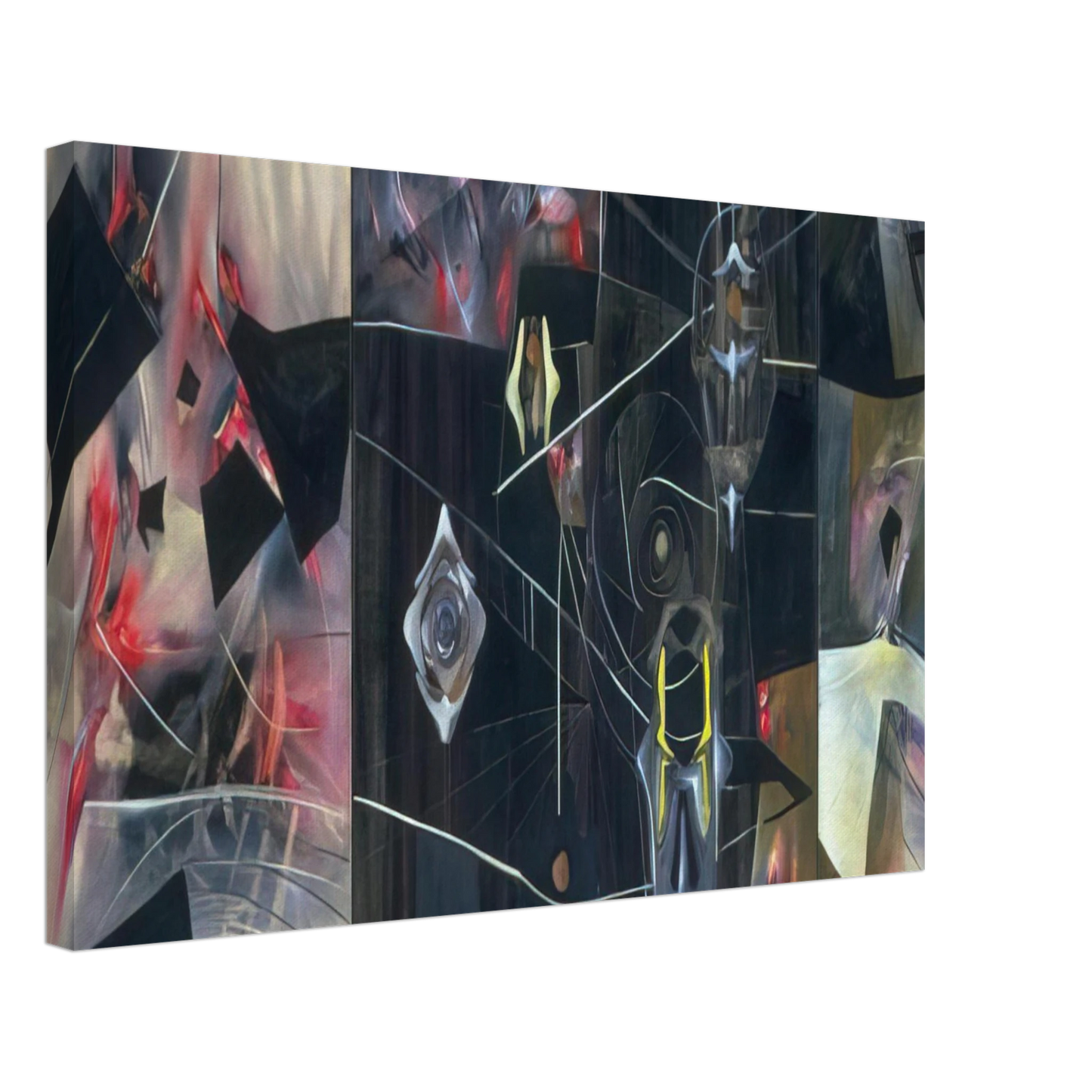 Roberto Matta - BLACK VIRTUE 1943 Canvas - 40x60 cm / 16x24 inches-canvas