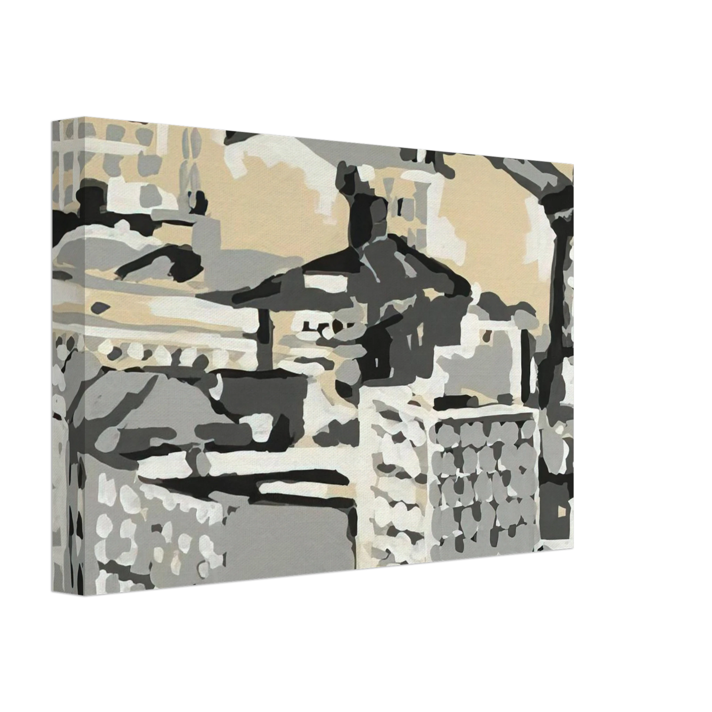 Gerhard Richter - TOWNSCAPE 1969 0 Canvas - 70x100 cm / 28x40 inches-canvas