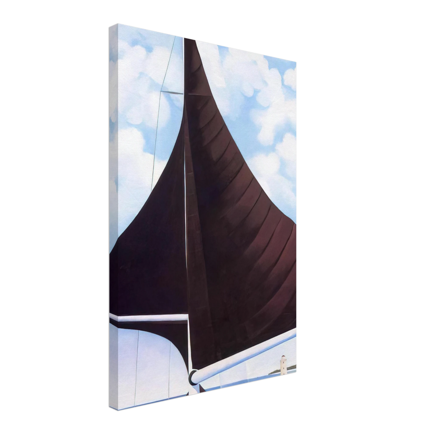 Georgia O'Keeffe - Brown Sail, Wing on Wing, Nassau Canvas - 40x60 cm / 16x24 inches-canvas