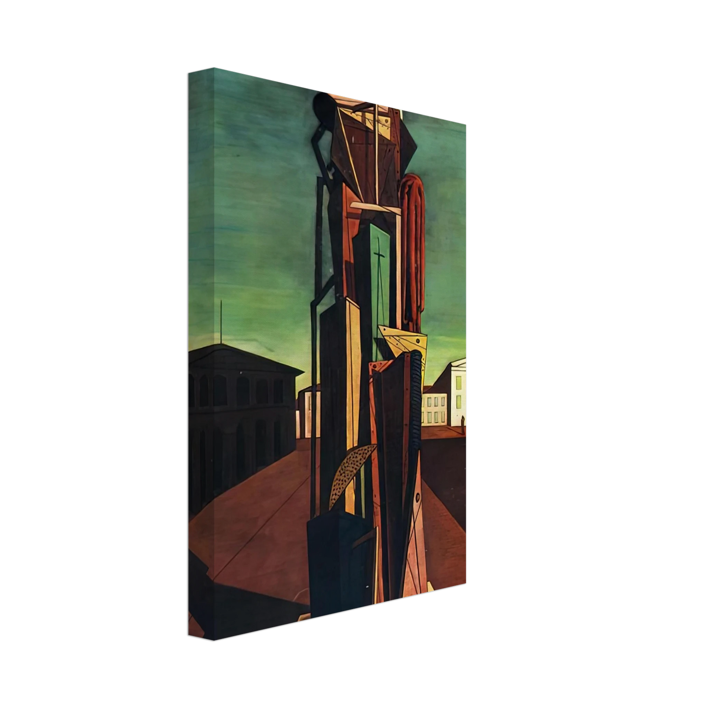 Giorgio de Chirico - THE GREAT METAPHYSICIAN 1917 Canvas - 40x60 cm / 16x24 inches-canvas