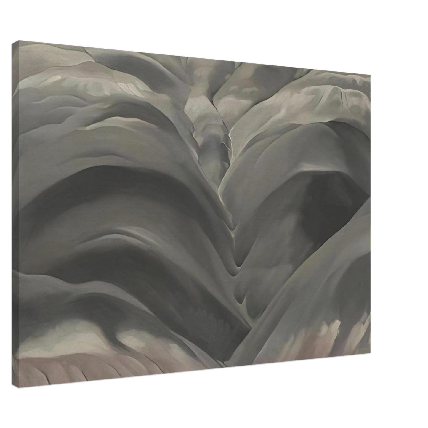 Georgia O'Keeffe - Black Place I Canvas - 20x30 cm / 8x12 inches-canvas