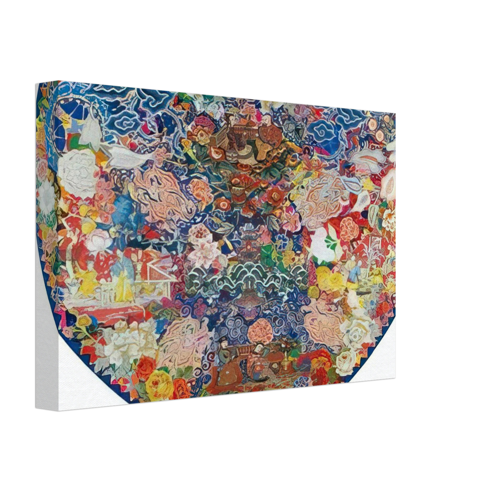 Miriam Schapiro - Pagoda - 1982 Canvas - 40x60 cm / 16x24 inches-canvas