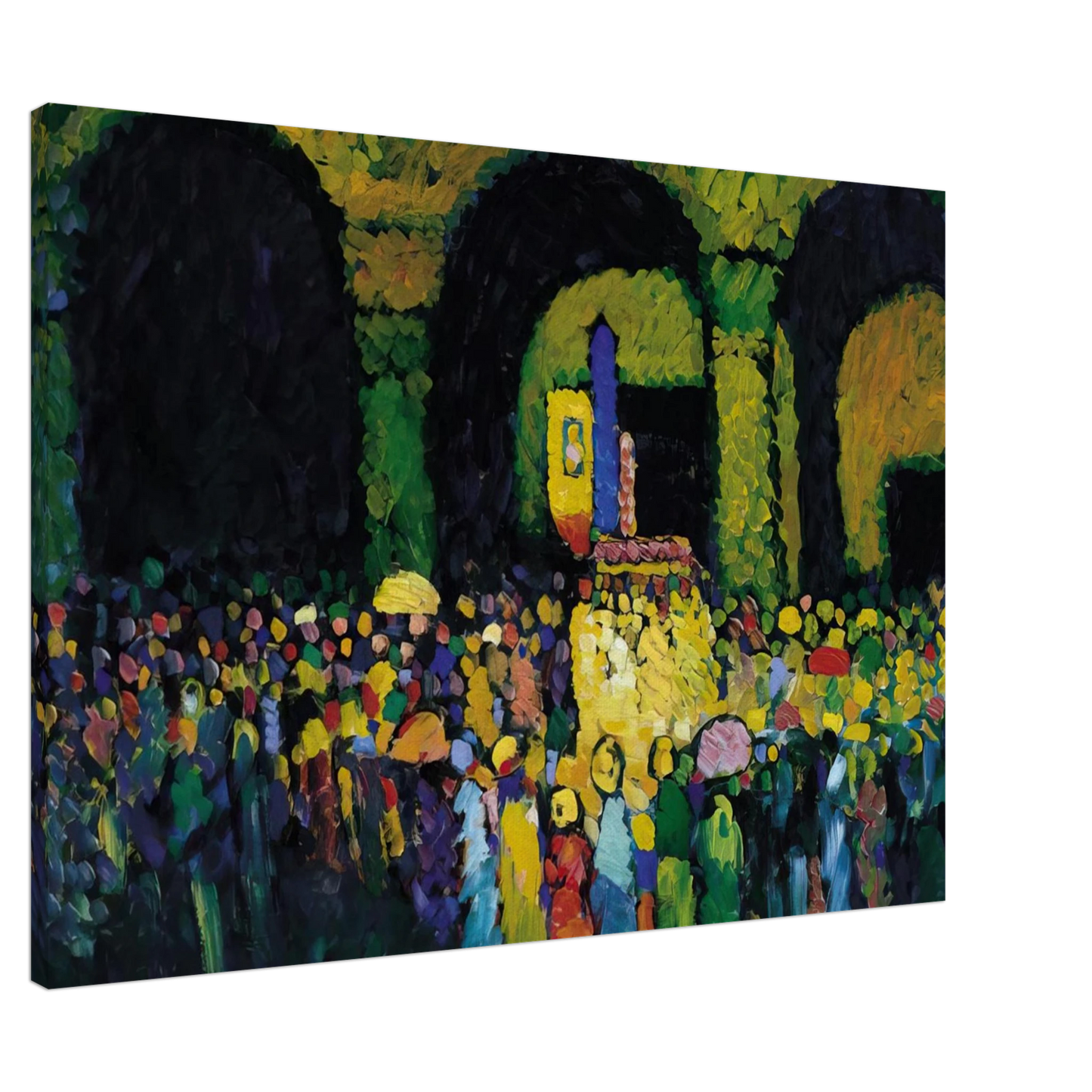 Wassily Kandinsky - THE LUDWIGSKIRCHE IN MUNICH 1908 Canvas - 20x30 cm / 8x12 inches-canvas