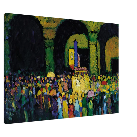 Wassily Kandinsky - THE LUDWIGSKIRCHE IN MUNICH 1908 Canvas - 20x30 cm / 8x12 inches-canvas