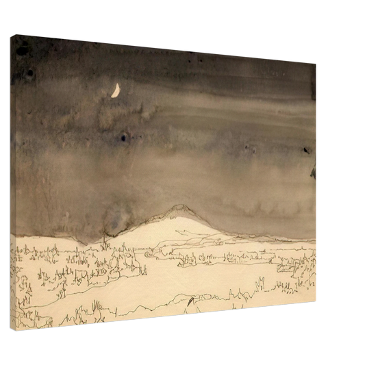 Neil Welliver - Untitled Night Scene Study - Contemporary Realism Canvas - 20x30 cm / 8x12 inches-canvas