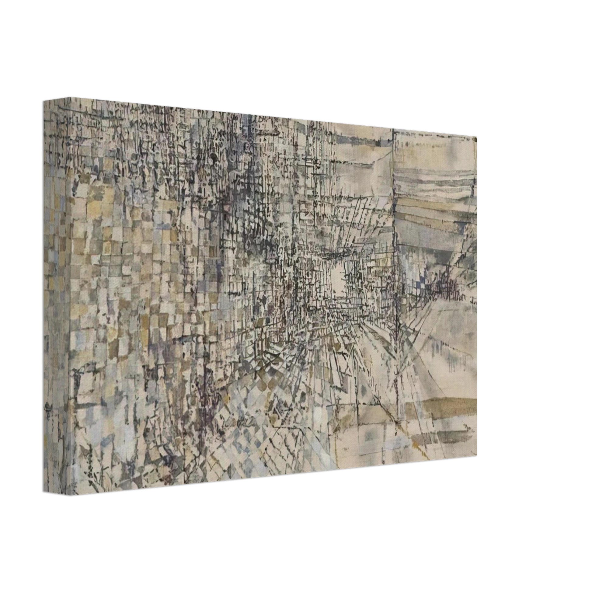 Maria Helena Vieira da Silva - La Garde Des Anges - 1950 Canvas - 70x100 cm / 28x40 inches-canvas