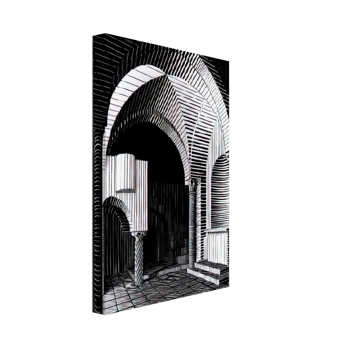 MC Escher - PORTA MARIA DELL OSPIDALE Canvas - 70x100 cm / 28x40 inches-canvas