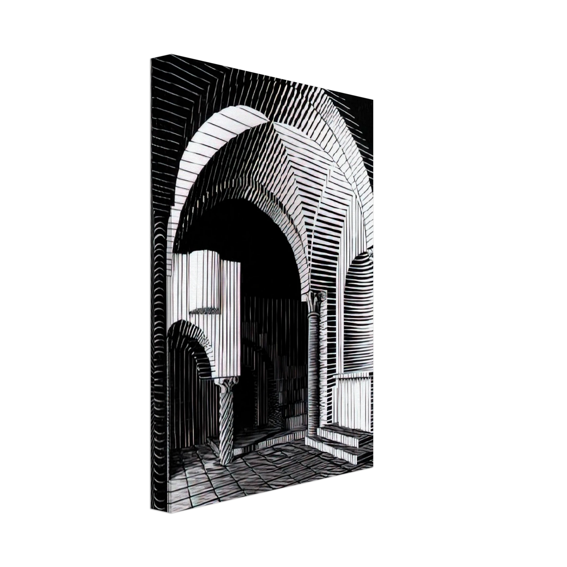 MC Escher - PORTA MARIA DELL OSPIDALE Canvas - 70x100 cm / 28x40 inches-canvas