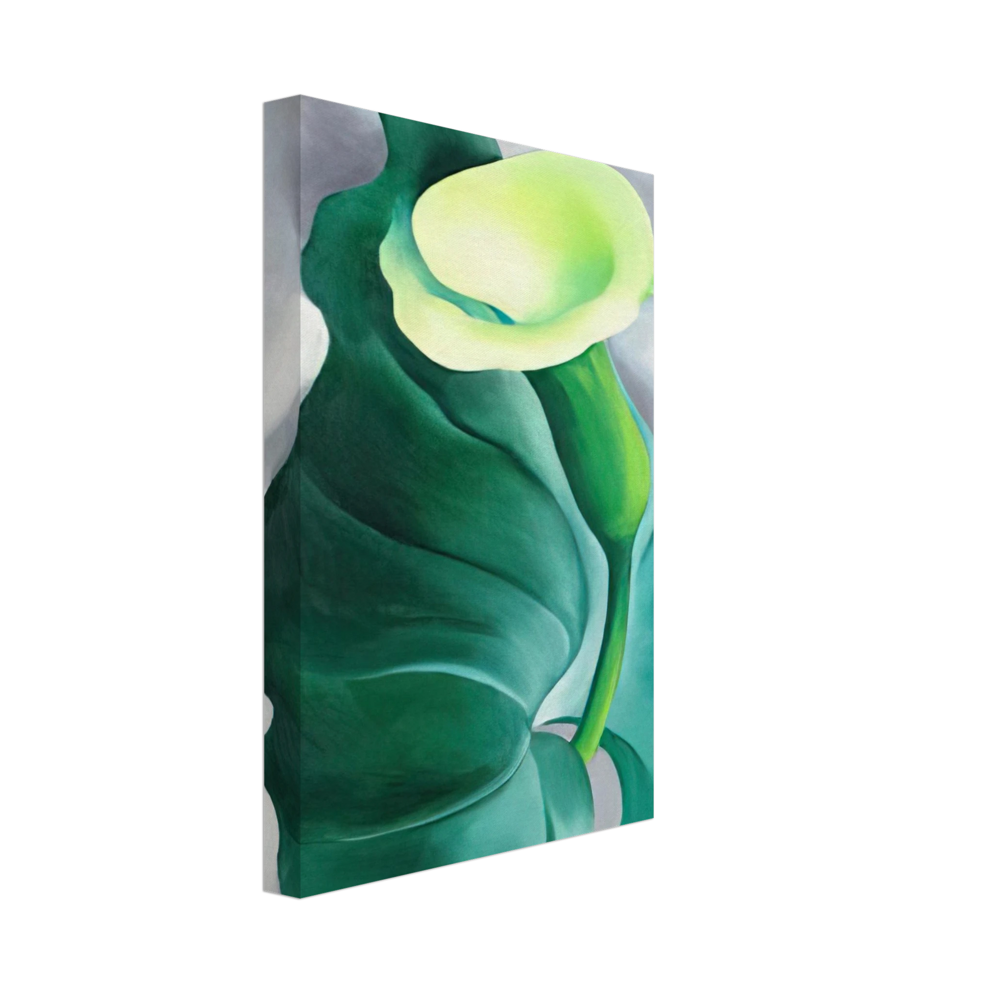 Georgia O'Keeffe - Calla Lily  Lily-Yellow No. 2  Canvas - 70x100 cm / 28x40 inches-canvas