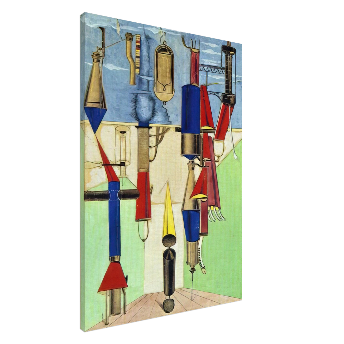 Max Ernst - Hydrometric Demonstration Canvas - 20x30 cm / 8x12 inches-canvas