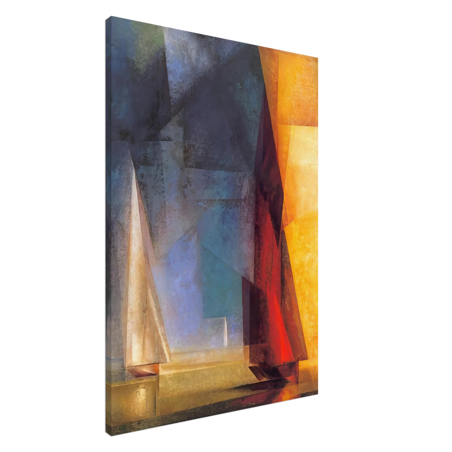 Lyonel Feininger - STILLER TAG AM MEER III 1929 Canvas - 20x30 cm / 8x12 inches-canvas