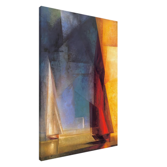 Lyonel Feininger - STILLER TAG AM MEER III 1929 Canvas - 20x30 cm / 8x12 inches-canvas