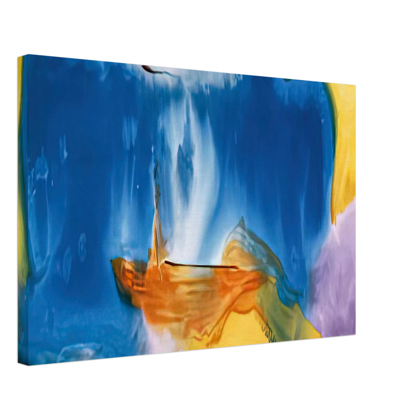 Helen Frankenthaler - Moveable Blue, 1973- Canvas - 70x100 cm / 28x40 inches-canvas