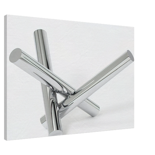 Max Bill - Einheit aus drei gleichen zylindern - 1966 Canvas - 20x30 cm / 8x12 inches-canvas