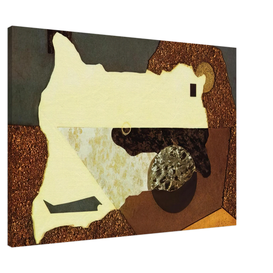 Enrico Prampolini - INTERVISTA CON LA MATERIA 1930 Canvas - 20x30 cm / 8x12 inches-canvas