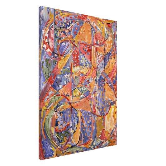 Jasper Johns - 0 THROUGH 9 Canvas - 20x30 cm / 8x12 inches-canvas