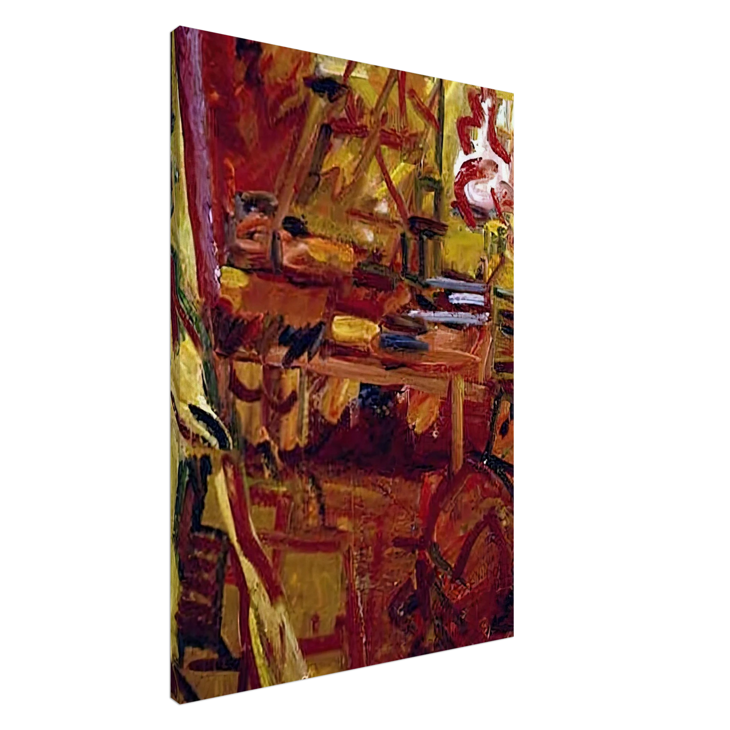 Frank Auerbach - IN THE STUDIO Canvas - 20x30 cm / 8x12 inches-canvas