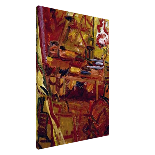 Frank Auerbach - IN THE STUDIO Canvas - 20x30 cm / 8x12 inches-canvas
