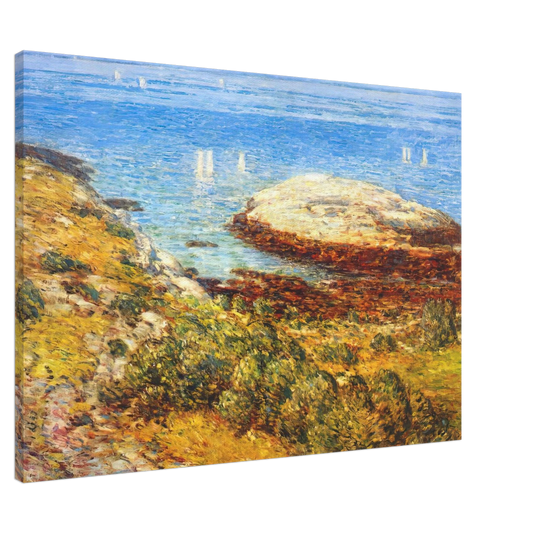 Childe Hassam - Early morning calm Canvas - 20x30 cm / 8x12 inches-canvas