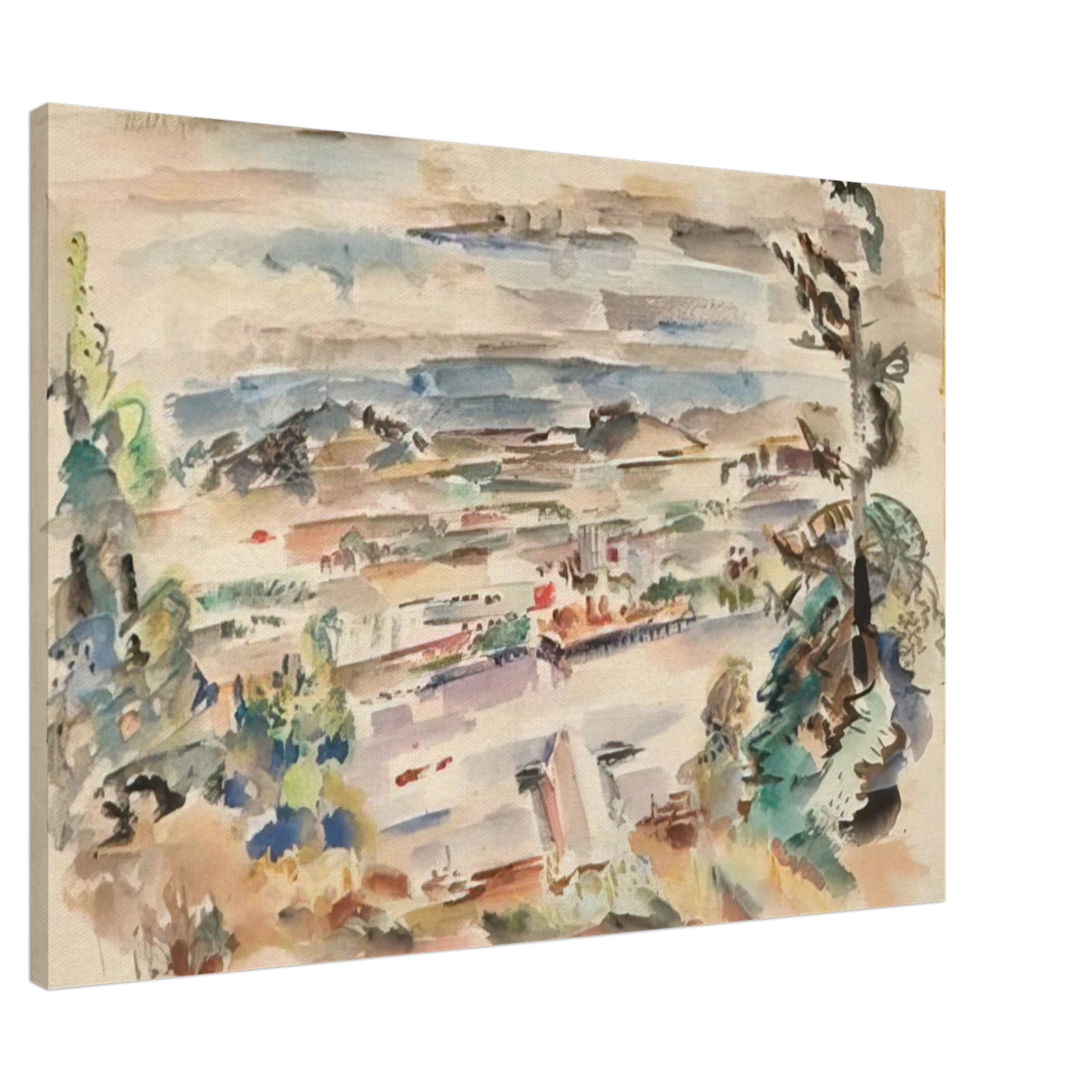 Mark Rothko - Untitled - 1929 Canvas - 20x30 cm / 8x12 inches-canvas