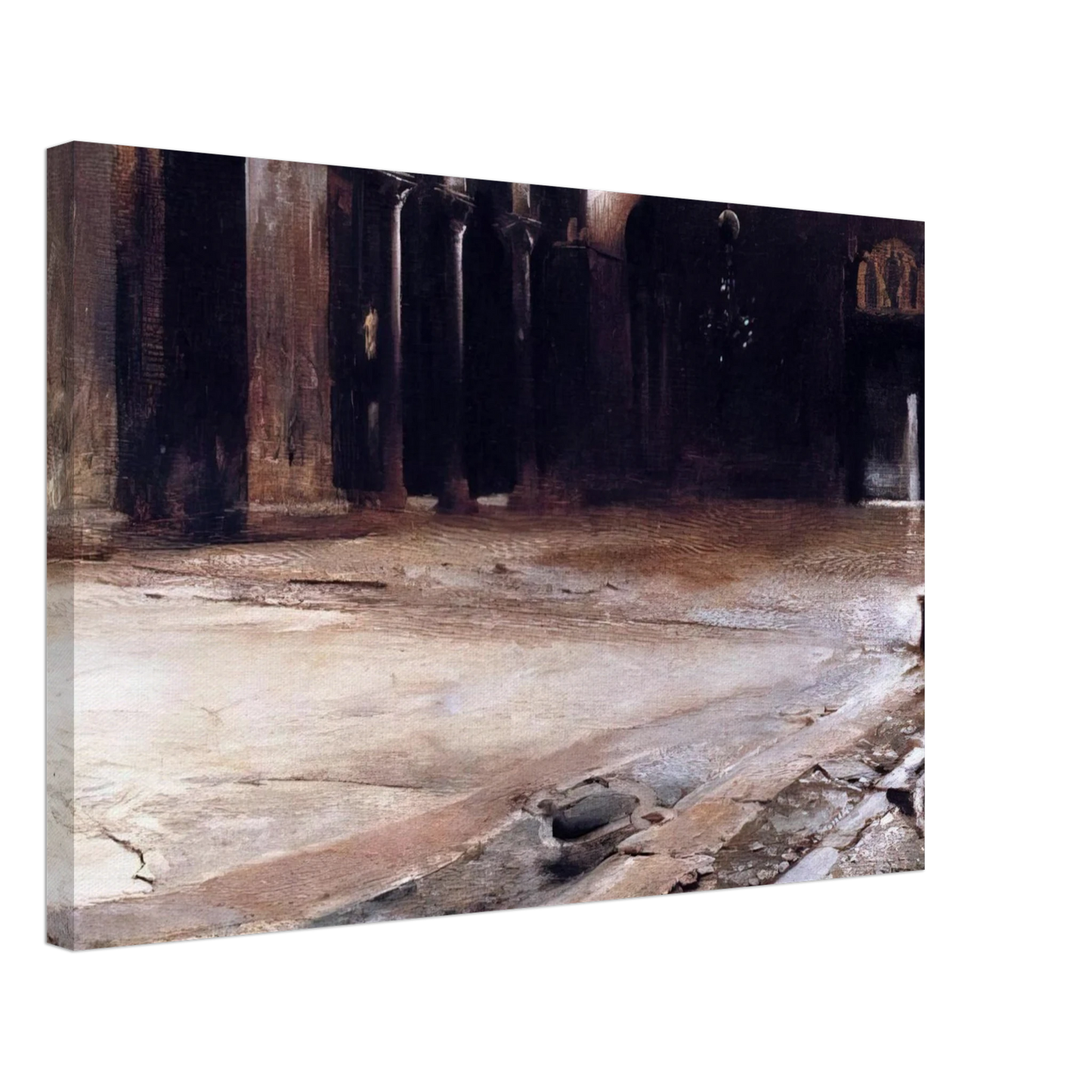 John Singer Sargent - Pavement of St. Mark's Canvas - 40x60 cm / 16x24 inches-canvas