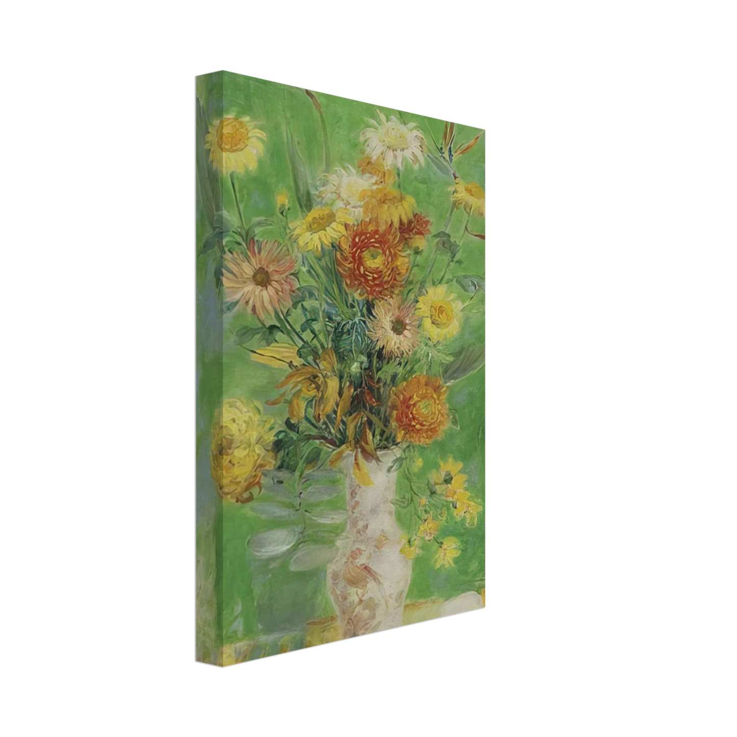 Le Pho - Chrysanthemums and Sunflowers - Post-Impressionism Canvas - 70x100 cm / 28x40 inches-canvas
