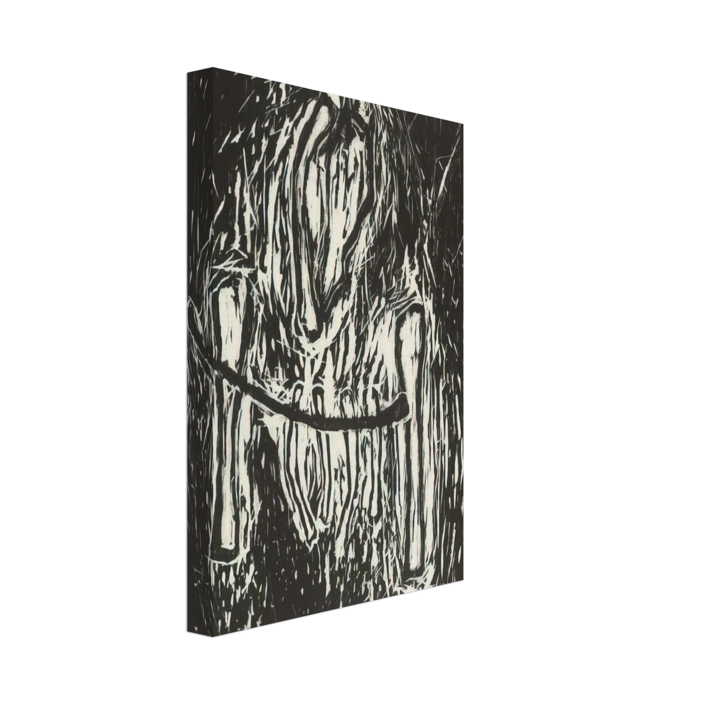 Susan Rothenberg - HEAD AND BONES 1980 Canvas - 40x60 cm / 16x24 inches-canvas