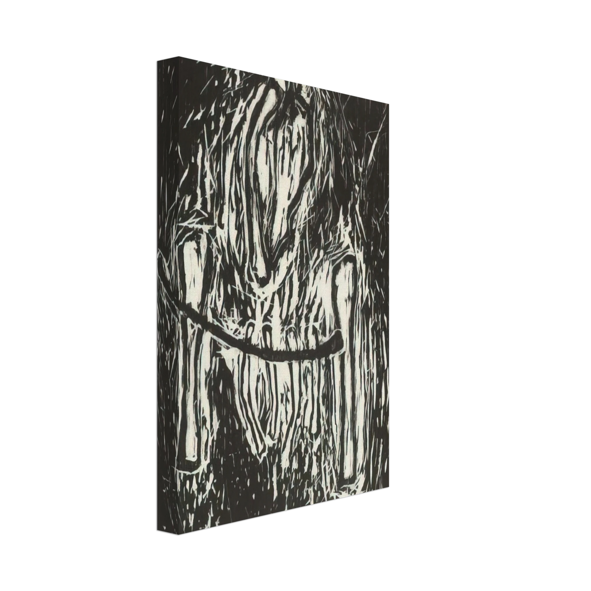 Susan Rothenberg - HEAD AND BONES 1980 Canvas - 40x60 cm / 16x24 inches-canvas