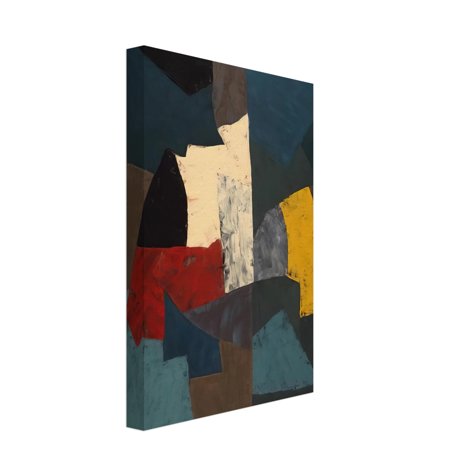 Serge Poliakoff - Abstract Composition - 1954 Canvas - 70x100 cm / 28x40 inches-canvas