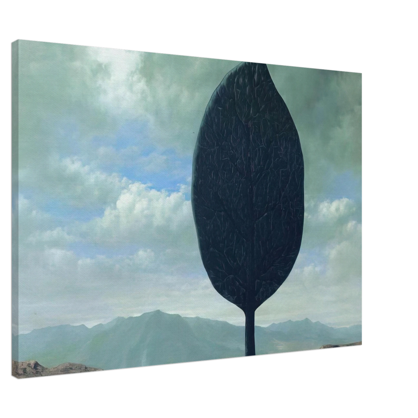 Rene Magritte - PLAIN OF AIR 1940 Canvas - 20x30 cm / 8x12 inches-canvas